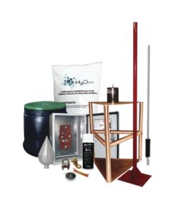 KIT-MASTER-03-TOTAL GROUND-Kit Pararrayo con Accesorios para Protección de Diámetro de 200m.