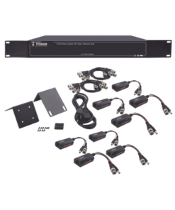 KITTT8PVTURBOX-EPCOM TITANIUM-Kit de TRANSCEPTOR ACTIVO DE 8 CANALES / VIDEO+PODER en un solo Cable UTP / 150 metros en 4K, 200 metros en 5 MP/ Envía 36 Vcc y Recibe 12 Vcc / TODO INCLUIDO PARA RACK / Compatible con cámaras HD-TVI/CVI/AHD/CVBS / INSTALACIÓN LIMPIA