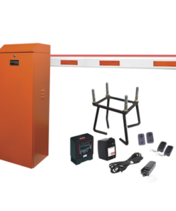 KIT-XBF-LED-RN - KIT-XBF-LED-RN-AccessPRO-Kit completo Barrera Derecha XB Naranja / Brazo de 3 m con Iluminación LED Rojo-Verde / Incluye: sensor de masa, transformador, lazo, ancla, fotoceldas y 2 controles inalámbricos - Relematic.mx - KITXBFLEDRN-p