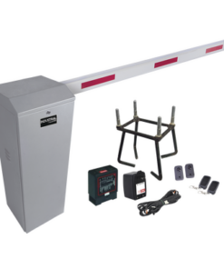 KIT-XBS-R-ACCESSPRO-Kit COMPLETO Barrera Derecha XB / Brazo telescópico 3.6 ~ 5.5 M / Incluye Sensor de masa, Transformador, Lazo, Ancla, Fotoceldas y 2 Controles Inalámbricos