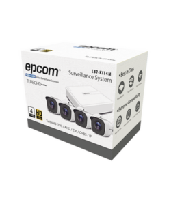 LB7KIT4M - LB7KIT4M-EPCOM-Sistema Completo de 4 Cámaras Bala TURBOHD 720p / DVR 4 Canales / P2P / 4 Juegos de Cable de 18 mts  - Relematic.mx - LB7KIT4M-p