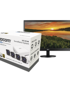 LB7KIT4P/MON - LB7KIT4P/MON-EPCOM-Kit TURBOHD 720p / DVR 4 Canales / 4 Cámaras Bala / Cables / Fuente de Poder Profesional + 1 Monitor 16" USB - Relematic.mx - LB7KIT4P_MON-p