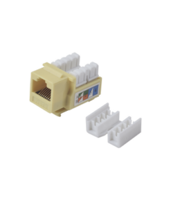 LP-KJ-505-YE-LINKEDPRO BY EPCOM-Módulo Jack Keystone Cat5e con Terminación 110 (Punchdown) para Faceplate - Color Amarillo