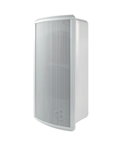 L-POM20A-HONEYWELL PAVA-Altavoz Tipo Columna para Exterior, Configurable a 20, 10, 5 o 2.5 Watts, Color Blanco, Fabricado en Aluminio