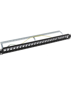 LP-PP-23-STP-BK-24P - LP-PP-23-STP-BK-24P-LINKEDPRO BY EPCOM-Patch panel modular Blindado (STP) de 24 puertos, con barra para organizar cable - Relematic.mx - LPPP23STPBK24P-p