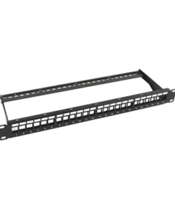 LP-PP-23-UTP-BK-24P - LP-PP-23-UTP-BK-24P-LINKEDPRO BY EPCOM-Patch panel modular sin blindaje de 24 puertos, 1U, con barra para organizar cable - Relematic.mx - LPPP23UTPBK24P-p