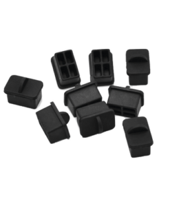 LP-SFP-LINKEDPRO BY EPCOM-Bolsa con 25 Piezas de Protectores Anti-Polvo para Puerto SFP, Color Negro