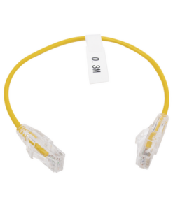 LP-UT6-030-YE28 - LP-UT6-030-YE28-LINKEDPRO BY EPCOM-Cable de Parcheo Slim UTP Cat6 - 30 cm Amarillo Diámetro Reducido (28 AWG) - Relematic.mx - LPUT6030YE28-p