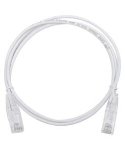 LP-UT6-100-WH28-LINKEDPRO BY EPCOM-Cable de Parcheo Slim UTP Cat6 - 1 metro, Blanco, Diámetro Reducido (28 AWG)
