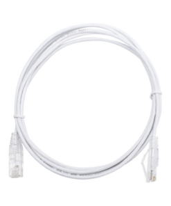 LP-UT6-200-WH28-LINKEDPRO BY EPCOM-Cable de Parcheo Slim UTP Cat6 - 2 Metros (6.56 Pies) Blanco Diámetro Reducido (28 AWG)