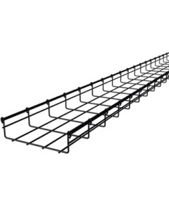 MG-50-433EP - MG-50-433EP-CHAROFIL-Charola tipo malla 66/200 mm con baño de pintura epóxica en color NEGRO, hasta 210 cables UTP Cat6, tramo 3 m - Relematic.mx - MG50433EP-p
