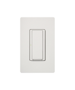 MRF2S6ANSWH-LUTRON ELECTRONICS-Switch on/off interruptor inalámbrico señal ClearConnect para iluminación de 6 A, ventilador de 1/10 HP, 120 V, requiere cable neutro.