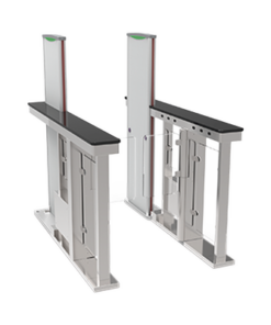 MST-150-ZKTECO-Barrera peatonal abatible (tipo swing) con detector de metales integrado