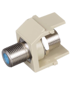 NKFEI-PANDUIT-Módulo Acoplador Coaxial Tipo F, Keystone, de 75 Ohms, 3.0 GHz, Color Marfil