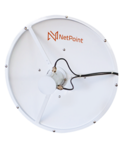NP3326-NetPoint-Antena blindada de alto rendimiento de 2 ft, 3.3-3.9 GHz, Ganancia 26 dBi, Conectores N-hembra.