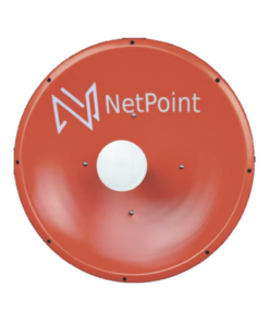 NPTR-2-NetPoint-Antena altamente Direccional / 3 ft / 4.9-6.4 GHz / Diseñada para ambientes salinos / Ganancia 34 dBi / SLANT de 45 ° y 90 ° / Incluye radomo, jumper y montaje de acero inoxidable. 