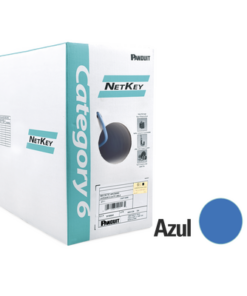 NUR6C04BU-C - NUR6C04BU-C-PANDUIT-Bobina de Cable UTP 305 m. de Cobre, NetKey, Azul, Categoría 6 (24 AWG), 1000Mbps, Riser (CMR), de 4 pares - Relematic.mx - NUR6C04BUC-p