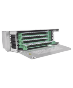 ODU19RP-DSS96-B-LCU-FIBERHOME-Distribuidor de Fibra Óptica para 96 empalmes, con 48 acopladores LC/UPC y 96 pigtails, 19", 4 UR