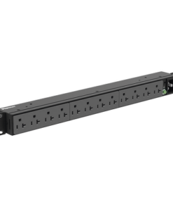 P12B01M - P12B01M-PANDUIT-PDU Básico para Distribución de Energía, Enchufe de Entrada NEMA 5-15P, Con 12 Contactos NEMA 5-20R, Instalación Horizontal de 19in, 1UR, 15 Amp, 120 Vca - Relematic.mx - P12B01M-p