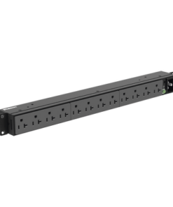P12B19M - P12B19M-PANDUIT-PDU Básico para Distribución de Energía, Enchufe de Entrada NEMA 5-20P, Con 12 Contactos NEMA 5-20R, Instalación Horizontal de 19in, 1UR, 20 Amp, 120 Vca - Relematic.mx - P12B19M-p