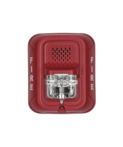 P2R-L - P2R-L-SYSTEM SENSOR-Sirena con Lámpara Estroboscópica / a 2 Hilos / Montaje en Pared / 12 o 24 Vcd / Configuración Estroboscópica Seleccionable / Texto en Inglés / Color Rojo - Relematic.mx - P2RL-p