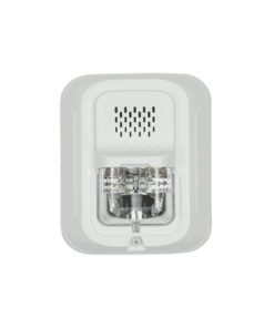 P2W-LP-SYSTEM SENSOR-Sirena con Lámpara Estroboscópica a 2 Hilos, Montaje en Pared, Color Blanco, Configuración Estroboscópica Seleccionable, Sin Texto, Nuevo Diseño Moderno y Elegante y Menor Consumo de Corriente