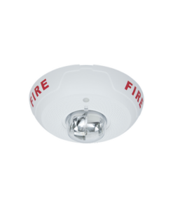 PC2-WL-SYSTEM SENSOR-Sirena con Lámpara Estroboscópica, Montaje en Techo, Nivel de Candelas Seleccionable, Color Blanco, Nuevo Diseño Moderno y Elegante y Menor Consumo de Corriente