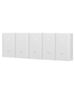 POE-24-24W-5P-UBIQUITI-5 Unidades del Adaptador PoE Ubiquiti de 24 VDC, 1.0 A con puerto Gigabit, color blanco