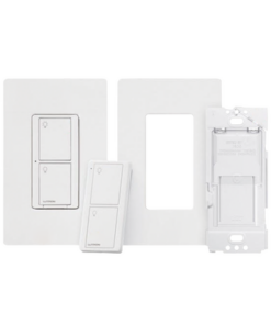 PPKG1WSWH-LUTRON CASETA WIRELESS- (Caseta Wireless) Kit, Apagador, base para empotrar en pared el control remoto PICO, tapa, ideal para el control de iluminación,.