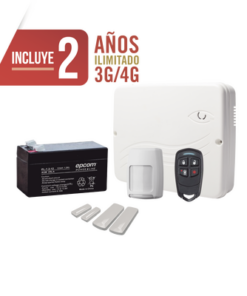 PRO4GLTEMK-M2M SERVICES-kit Profesional de Alarma Cloud Híbrido/Comunicador 4G Lte Integrado/8 Zonas Cableadas, 32 Inalambricas /Programación 100% vía WEB