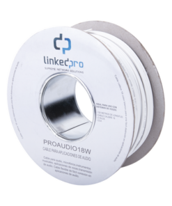PRO-AUDIO-18W - PRO-AUDIO-18W-LINKEDPRO BY EPCOM-Bobina de 152 mts para Salidas de Audio como Bocinas / Calibre 18 en 2 Hilos / Color Blanco / Tipo CCA - Relematic.mx - PROAUDIO18W-p