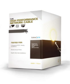 PRO-CAT-6-GELX/500 - PRO-CAT-6-GELX/500-LINKEDPRO BY EPCOM-Cable Cat6+ CALIBRE 23 UTP, Intemperie con GEL DOBLE CHAQUETA, UL, con garantía de 25 años, color negro de 152.5 Metros, para Climas EXTREMOS - Relematic.mx - PROCAT6GELX500-p