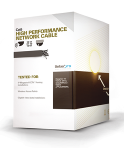 PRO-CAT-6/W-LINKEDPRO BY EPCOM-Bobina de Cable UTP de 305 Metros (1000 Pies) Cat6 Aleación de Cobre y Aluminio (CCA), Color Blanco, Uso Exclusivo Interior