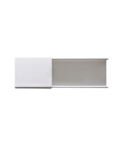 PT-48-SD-THORSMAN-Canaleta blanca sin división, de PVC auto extinguible, 48 x 16 x tramo 2.5m (6101-01260