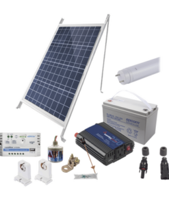 PVT8LIGHT1-EPCOM POWERLINE-Kit Solar Para Iluminación Básica en Zonas Rurales, 1 Tubo Led