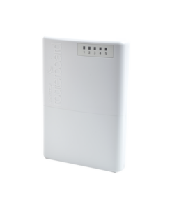 RB750P-PBR2-MIKROTIK-(PowerBox) RouterBoard, 5 Puertos Fast Ethernet con PoE Pasivo, para exterior
