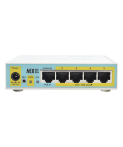 RB750UPR2 - RB750UPR2-MIKROTIK-(hEX PoE LITE) RouterBoard, 5 Puertos Fast Ethernet, 4 con PoE Pasivo, 1 Puerto USB - Relematic.mx - RB750UPR2-p