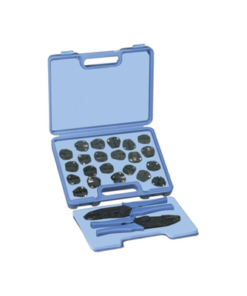 RFA-4006-500-RF INDUSTRIES,LTD-Kit en Estuche de Plástico con 17 Muelas, 10 para instalar en Cable Coaxial y 7 para Terminales, Incluye 2 Pinzas RFA-4005-20.