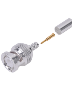 RFB-1106-2ST - RFB-1106-2ST-RF INDUSTRIES,LTD-Conector BNC Macho de Anillo Plegable para Cable LMR-195, RG-58/U, RG-142/U, Plata/Oro/Teflón. - Relematic.mx - RFB11062ST-p