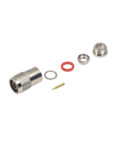 RFN-1002-1N-RF INDUSTRIES,LTD-Conector N Macho de Rosca en Cables con Conductor Central AWG-11 ó 13 tipo RG-213/U (8267), RG-214 (8268), RG-8/U (8237), Niquel/ Oro/ Teflón.