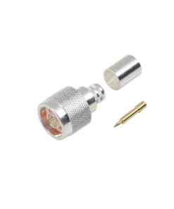 RFN-1006-3I-RF INDUSTRIES,LTD-Conector N Macho de Anillo plegable para cables LMR-400, 9913, CNT-400, RG8/U-SYS, RFLASH-1113, 8214.
