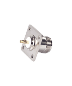 RFN-1021-SYS-RF INDUSTRIES,LTD-Conector N Hembra para Montaje en Panel, 4 perforaciones a 18 mm, PIN Largo, Plata/ Oro/ Teflón.