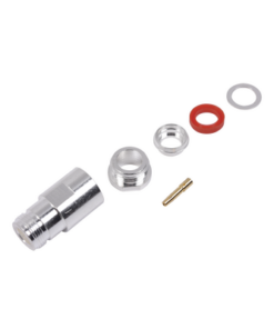 RFN-1024-1SI-RF INDUSTRIES,LTD-Conector N Hembra de Rosca para LMR-400, 9913, 7810A, 8214, CNT-400, RG8/U-SYS, R-FLASH-1113, Plata/ Oro/ Teflón.