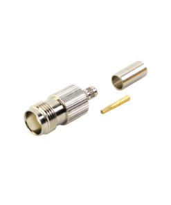 RFT-1216-1-RF INDUSTRIES,LTD-Conector TNC Hembra de Anillo Plegable para Cables RG-58/U, RG-142/U, Niquel /Oro /Delrin.