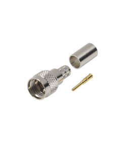 RFU-600-1X - RFU-600-1X-RF INDUSTRIES,LTD-Conector Mini-UHF Macho, 50 Ohm de Anillo Plegable para  LMR-240, RG-8/X, 9258, Niquel/ Oro/ Delrin. - Relematic.mx - RFU6001X-p