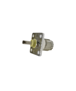 RFU-603-1-RF INDUSTRIES,LTD-Conector Mini-UHF Hembra, de Montaje en 4 Perforaciones a 13 mm, Níquel/ Oro/ Baquelita.
