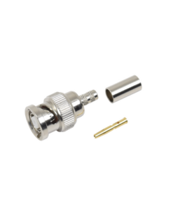 RP-1106-C-RF INDUSTRIES,LTD-Conector BNC Macho Inverso, de anillo plegable para cables RG-58/U, RG-142/U.