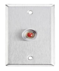 RP26 - RP26-ALARM CONTROLS-ASSA ABLOY-Botón de Pánico con Placa en Acero Inoxidable/ N.O. - Relematic.mx - RP26-p