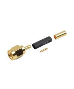 RP-3000-1B-RF INDUSTRIES,LTD-Conector SMA Macho Inverso de Anillo Plegable para Instalar en Cables RG-174/U y RG-316/U.