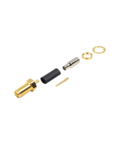 RP-3252-1B1-RF INDUSTRIES,LTD-Conector SMA Hembra Inverso / Chasis en D Plano, Anillo Plegable / Cable RG-316 .